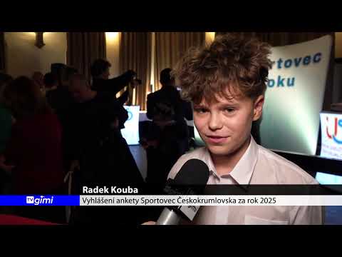Vyhlášení ankety Sportovec Českokrumlovska za rok 2025, náhled videosekvence