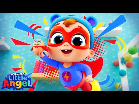 Baby John is a Superhero - Egg-cellent Adventures! | Little Angel Kids Songs & Nursery Rhymes