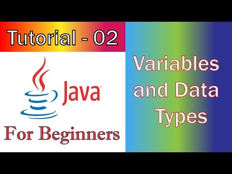 Java Tutorial -2 (JavaFX / GUI)     Variables and Data Types