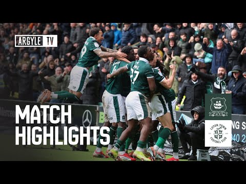 Match Highlights | Argyle v Luton Town