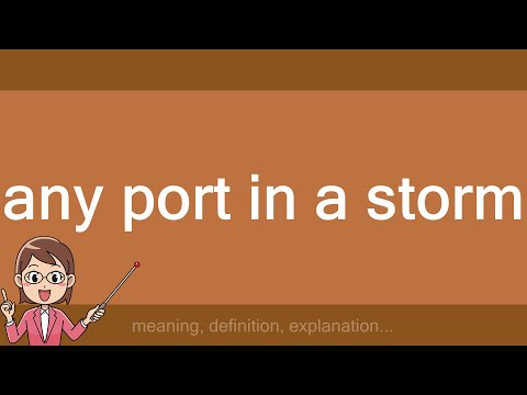 any port in a storm