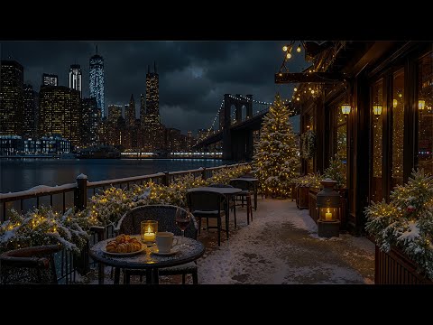 New York Winter Jazz Café ☕ Smooth Jazz for Study & Focus with Cozy Christmas Ambience