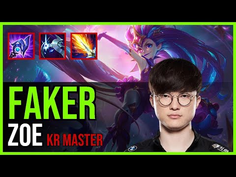 Faker - ZOE vs. AKALI Mid | KR Master