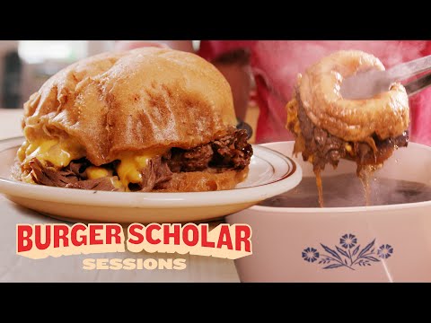 How to Cook a Double-Dipped Roast Beef Burger with...