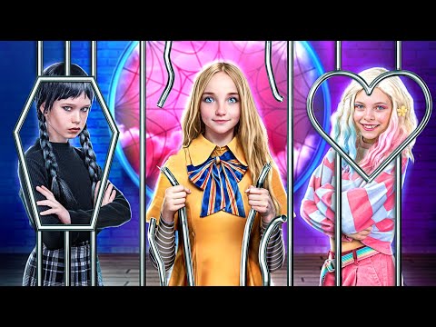 Wednesday Addams and Enid Have CHILDREN! RICH MOM vs POOR MOM in Jail – Part 2