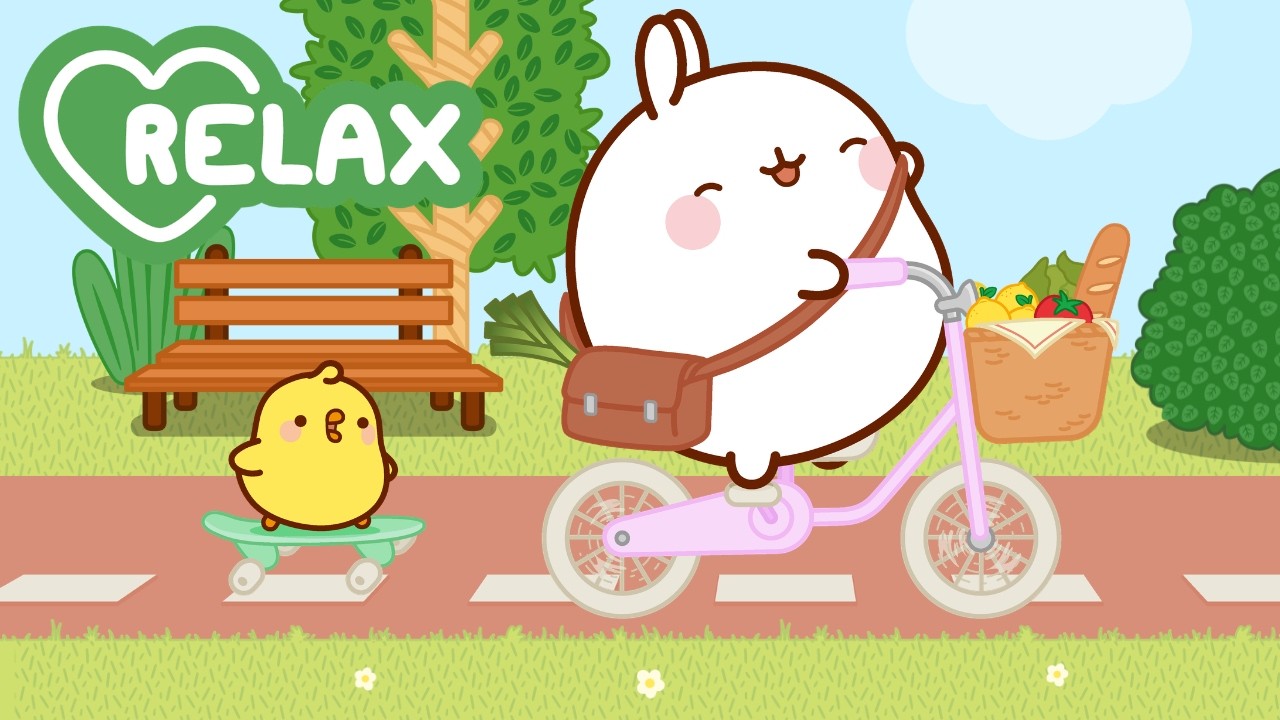 Spring Bike Ride with Molang! 🚲🌸 Cute Outdoor Adventure