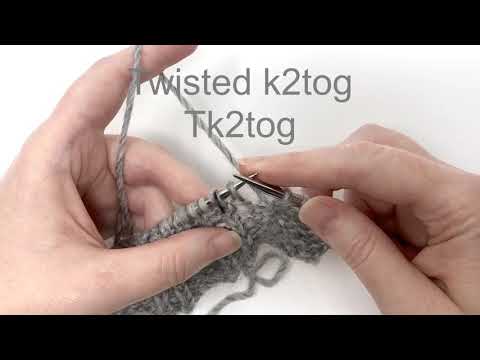 Twisted k2tog