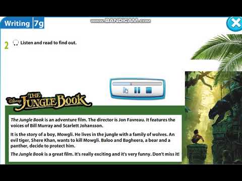 Excel 5 Module 7 p95 ex2 The Jungle Book listening