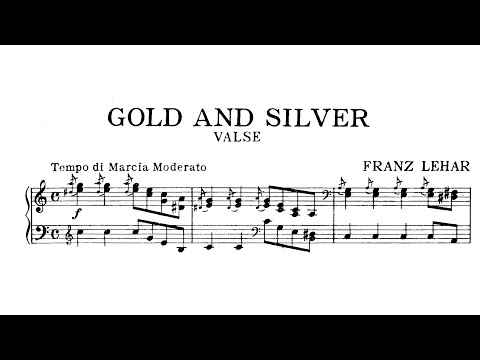 Franz Lehár - Gold and Silver waltz (score video)