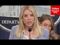 JUST IN Pam Bondi Suggests Alleged Drug Traffickers Could Be Sent To Alcatraz