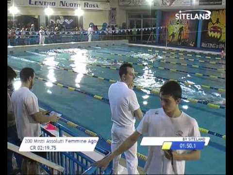 Serie 6 dei 200 Misti  Assoluti Femmine Agonisti - Meeting di Halloween 2013 9 Trofeo citta' di Ros