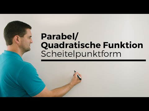 Parabel/Quadratische Funktion aufstellen mit Scheitelpunktform allgemein | Mathe by Daniel Jung