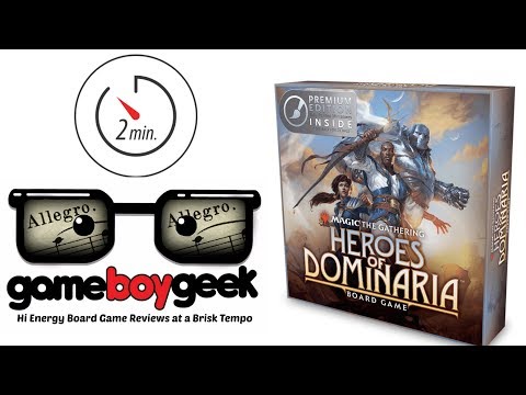 Magic the Gathering: Heroes of Dominaria (Allegro 2-min) Review with the Game Boy Geek