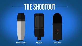 Video thumbnail for 🔫Mic Shootout: Samson C01 vs. AT2020 vs. Blue Yeti | WHO WINS? by Home Studio Basics