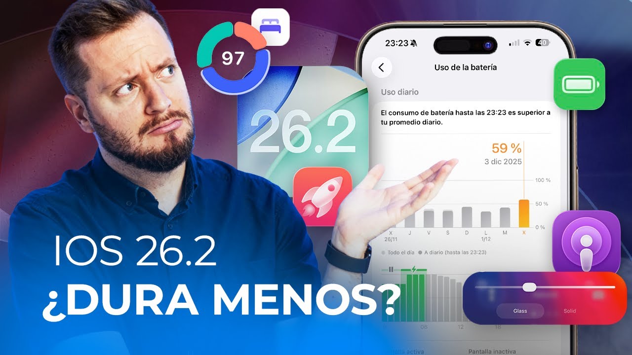 iOS 26.2 ANÁLISIS COMPLETO: Todas las novedades y qué pasa de verdad con la batería