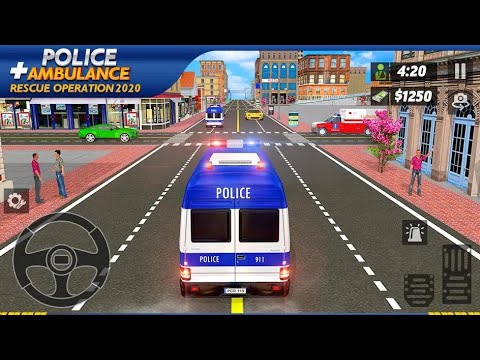 Policeman Ambulance Van Driving - 911 Emergency Rescue Driving Simulator - android games