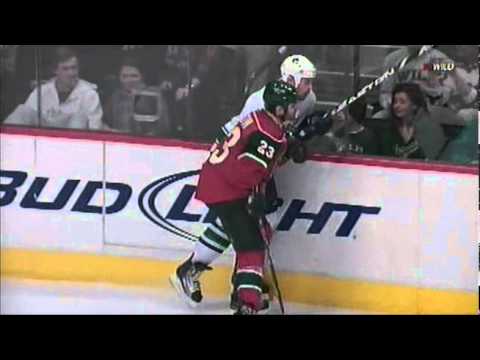 Eric Nystrom drills Aaron Rome [FSN]