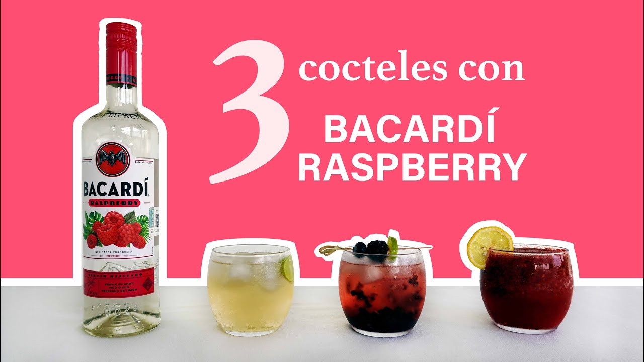 ¿Cómo preparar cocteles con Bacardi Raspberry