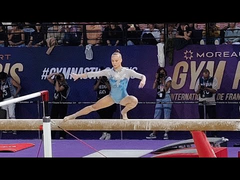 Angelina Melnikova from Russia wins GOLD 🥇 - 13,500 Beam Final (5.6 D) -  Paris World Cup 2025