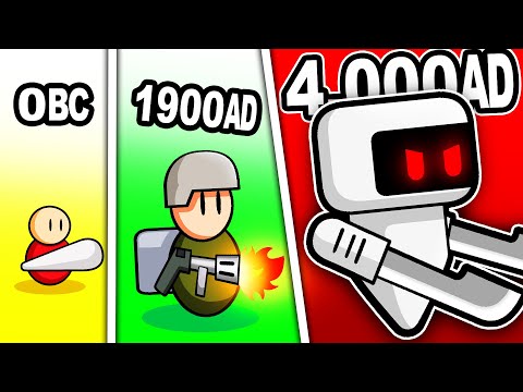 Upgrading From Caveman To futuristic robot in 20 Minutes