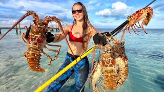 Snorkeling Unknown Waters Finding the Unexpected!! (Lobster Catch, Clean & Cook)