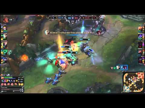 1v5 Insane Azir Ult into the Penta