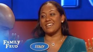 She Thinks It's Big Enough! | Family Feud