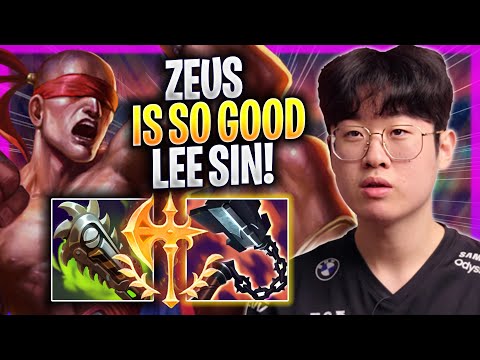ZEUS IS SO GOOD WITH LEE SIN! - T1 Zeus Plays Lee Sin TOP vs Fiora! | Season 2023
