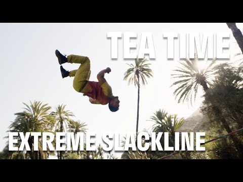 SLACKLINE TRICKS EXTREME : TEA TIME SHORT VIDEO