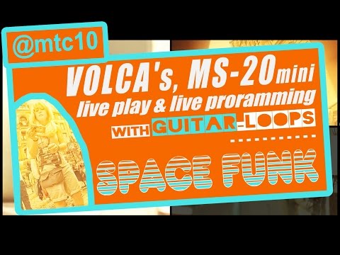 RPE SEQ12 MATRIX SEQUENCER @MTC10 SPACE FUNK Korg Volca MS-20mini GUITAR (Vermona Cross Filter) #23