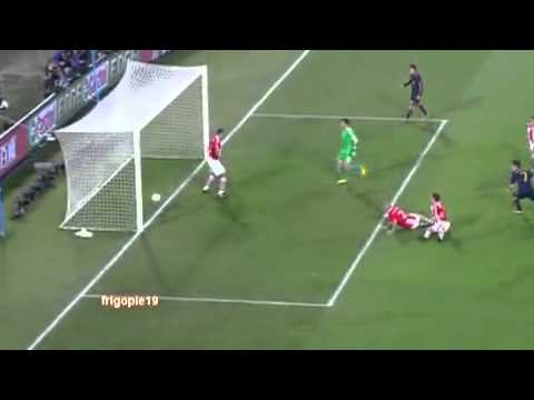 GOL DE  DAVID VILLA-ESPANA-PARAGUAY-MUNDIAL SOUTH AFRICA