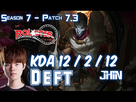KT Deft JHIN vs VARUS ADC - Patch 7.3 KR Ranked