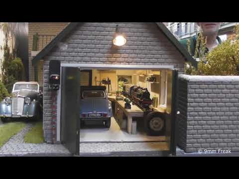 Spur 0 Diorama mit Spur Z Gartenbahn - Ontraxs 2018