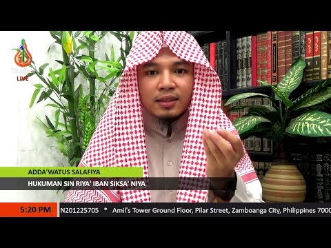 Hukuman sin Riya' iban Siksa' Niya - Sheikh Abdussabour Muhaimin Sakili (Tausug)