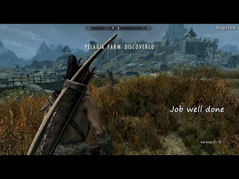 Helping the Companions Kill the Giant in Whiterun