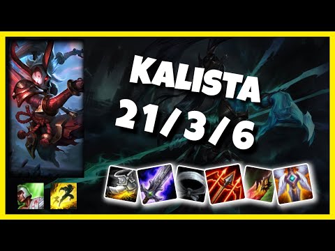 Challenger Kalista Bot (21/3/6) Gameplay Replay - Patch 10.16