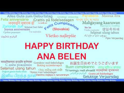 AnaBelen   Languages Idiomas - Happy Birthday