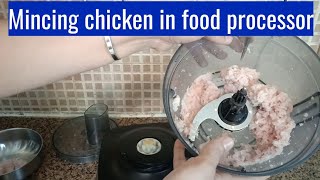 how to mince chicken, mutton in food processor! used of usha fp3811!