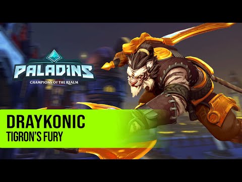 DrayKonic Tiberius PALADINS PRO COMPETITIVE GAMEPLAY l TIGRON’S FURY