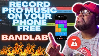 RECORD PRO MUSIC USING YOUR PHONE WITH THIS FREE APP (BANDLAB OVERVIEW)