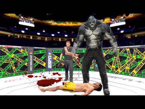 Bruce Lee vs Lizard Man ( EA Sports UFC 4 ) wwe mma