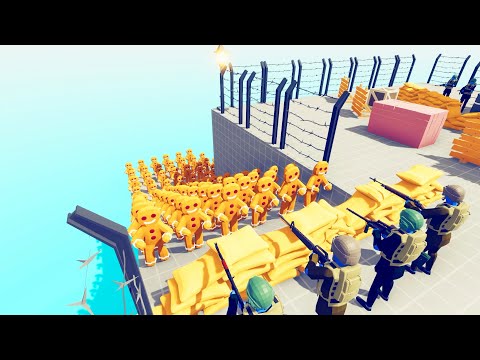 Army vs 100 Units - Totally Accurate Battle Simulator TABS