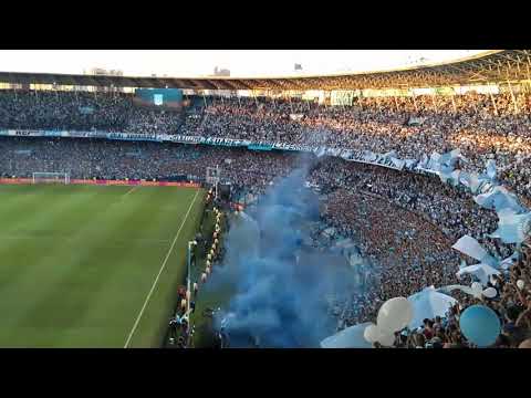 "Recibimiento Racing vs Defensa y Justicia" Barra: La Guardia Imperial &bull; Club: Racing Club