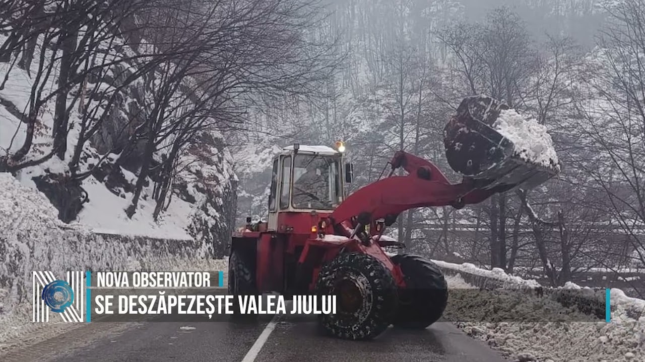 Se deszăpezește Valea Jiului