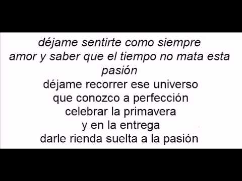Dejame sentirte gilberto santa rosa con letra