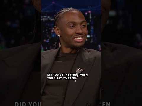 #TyreseMaxey and #LeBronJames try to one-up each other by arriving early to workouts! #FallonTonight