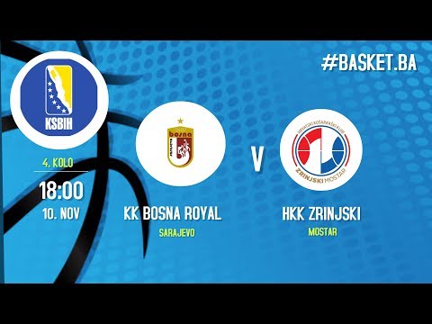 LIVE ◘ KK Bosna Royal vs HKK Zrinjski ◘ 2018/2019 ◘ 4 kolo