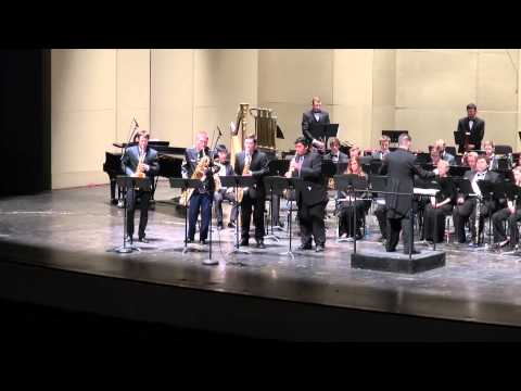 David Maslanka Concerto for Saxophone Quartet and Wind Ensemble Mvt 1 - Barkada Quartet