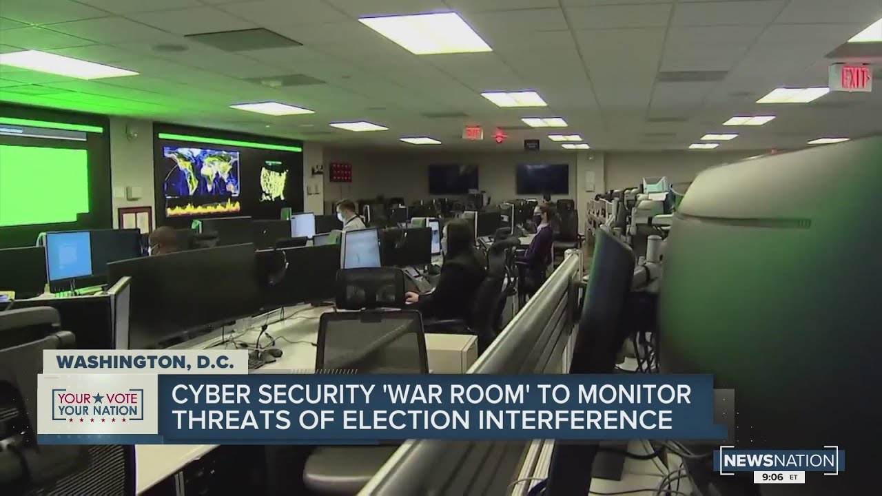 Look inside cybersecurity 'war room' to monitor threats of election interference