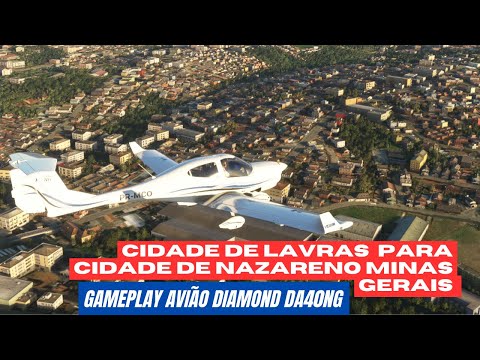 MICROSOFT FLIGHT SIMULATOR 2020 Gameplay Avião Diamond DA40NG  Lavras para Nazareno Minas Gerais